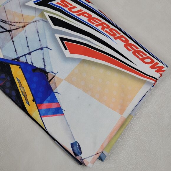 Mens NASCAR Checkered Flag Blue Multicolor Sublimated T-Shirt XL - Picture 14 of 14